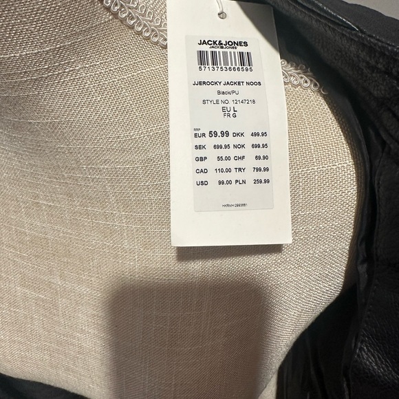 NEVERWORN men’s faux leather jacket - Picture 10 of 10